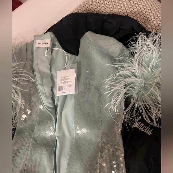 16 Arlington Sequin and Feather Dress - Picture 5 of 9